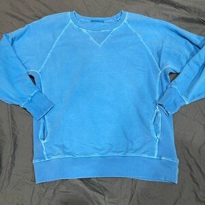Zenana Outfitters Vibrant Blue Crewneck Sweater